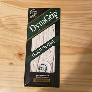 DynaGrip Golf Glove Leather Womens Left M color White